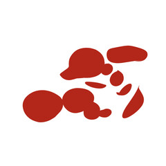 Blood drip splatter illustration