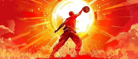 A basketball silhouette is depicted inside the outline of a person, symbolizing the souls ability to overcome challenges and score points