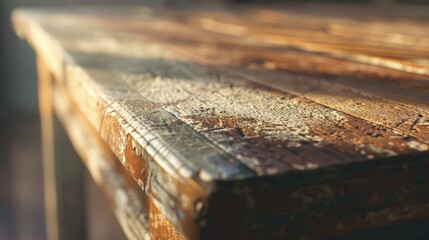 close up of a table hyper realistic 