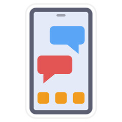 Naklejka premium Chat Icon