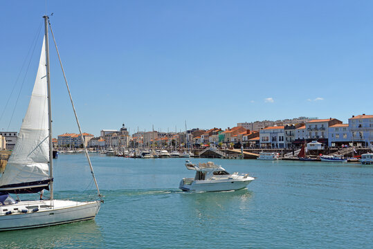 Hafen und Panorama von Chaume Les Sables d&acute;Olonne