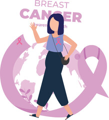 Girl talking about World Breast Cancer Awareness Day