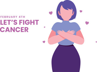 The girl is raising awareness to fight cancer.