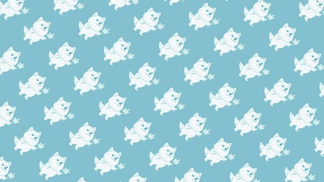 Transform your screen into a canvas of creativity with the vibrant energy of a cannabis logo character slide pattern seamlessly looping in mesmerizing 4k.