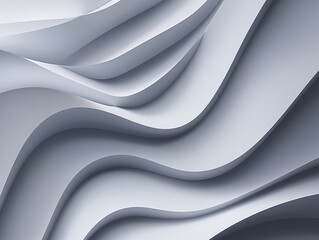 Elegant silver curves flowing in a seamless pattern.