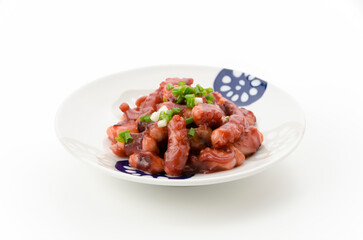 シガヤー（タコ）の味噌炒め