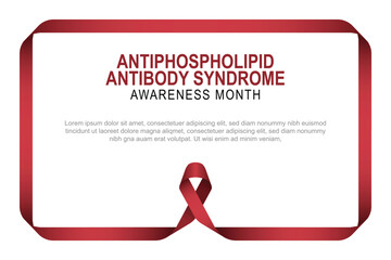 Antiphospholipid Antibody Syndrome Awareness Month background.