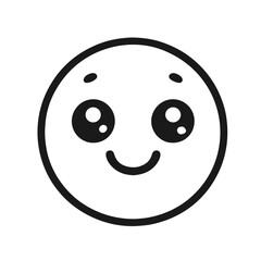 Smile Icon in trendy flat style isolated on white background. Happy face, smiley face icons
