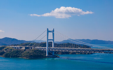 鷲羽山から瀬戸内海の見晴らし（岡山県倉敷市）
