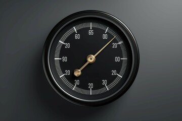 Functional Manometer pressure gauge background. Gage power. Generate Ai