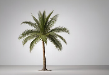 Obraz premium palm tree on minimal background