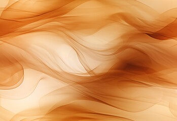 Abstract background with waves of smoke in dark brown color on a white background, vector illustration. Seamless texture