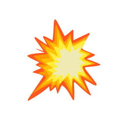 Vector illustration of a collision emoticon