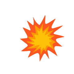 Vector illustration of a collision emoticon