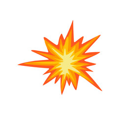 Vector illustration of a collision emoticon
