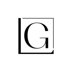 LG luxury logo vector design