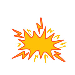 Illustration of cartoon explosion