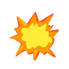 Illustration of cartoon explosion