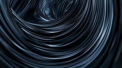 Eternal Threads: Dark Slate Infinity Loop Abstract. Generative AI