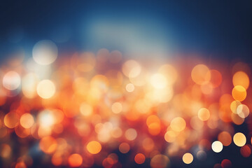 Obraz premium Abstract City Lights Blurring in Pulsing Nightscape – A Stunning Urban Glow with Bokeh