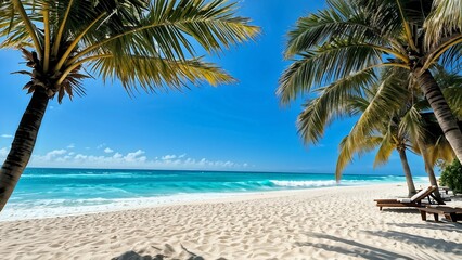 beach with trees