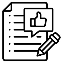 Event Feedback  Icon Element For Design