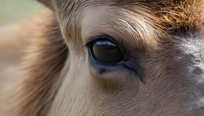 A Close Up Of An Elks Eye Showing The Wildness A  3