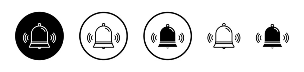 Notification Bell Icon Compilation. Alarm and Notification Vector Symbols.