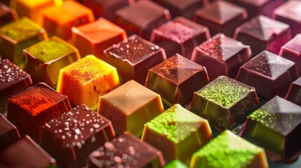 A colorful chocolate