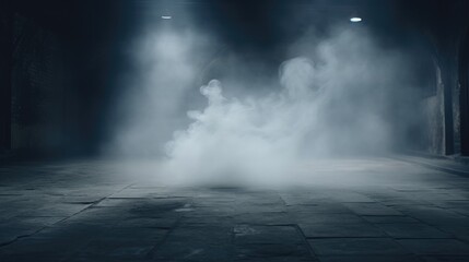  Smoke On Cement Floor With Defocused Fog for present product
