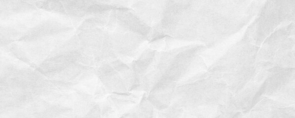 Abstract white crumpled and creased recycle craft paper texture background