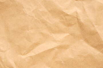 Abstract crumpled and creased recycle brown paper texture background