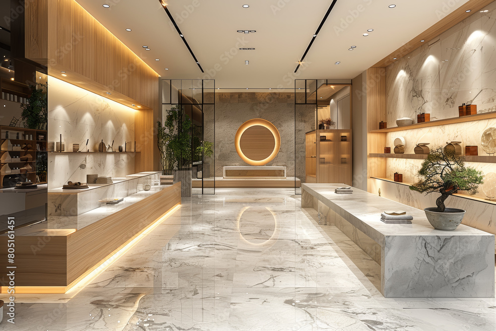 Poster a 3d virtual showroom allowing customers to explore products from all angles and dimensions, enhanci