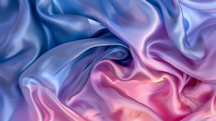 Obraz premium A blue and pink fabric with a shiny, metallic texture