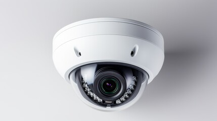 Security Camera Mounted on Wall