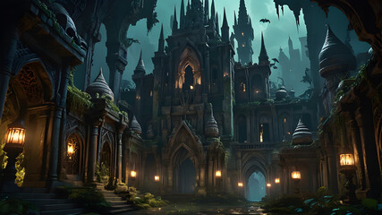 Dive into the Underdark Subtle Painting of Menzoberranzan's Mystical Realm