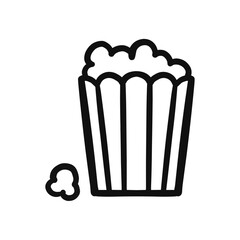 Popcorn Line Corn Pop Snack Cinema Movie Box Watching