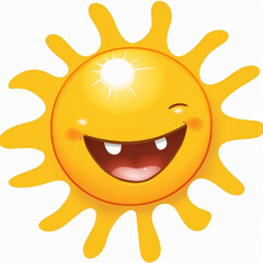 Fototapeta premium sun cartoon illustration Generated by Ai 