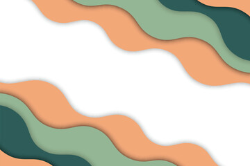 Shape with shadow background white space for text.