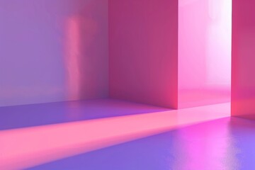 Abstract Pink and Blue Gradient Background with Soft Lighting