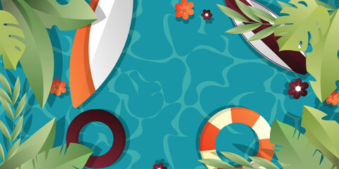 Summer background with gradient style.