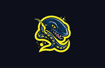 Fototapeta premium Catfish vector illustration flat design logo