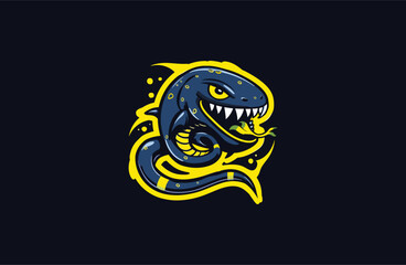 Fototapeta premium Catfish vector illustration flat design logo