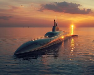 A submarine is a human-made vehicle that can travel underwater