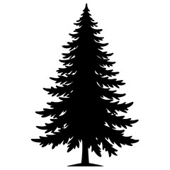 Obraz premium christmas tree isolated