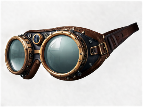 Vintage steampunk glasses hyper victorian era f