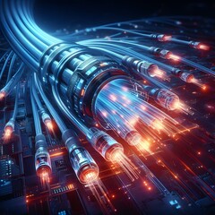 Optical fiber cables network, technical background
