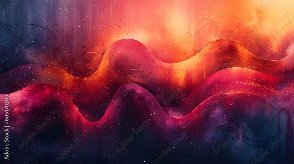 Poster abstract geometric patterns inspired by outer space