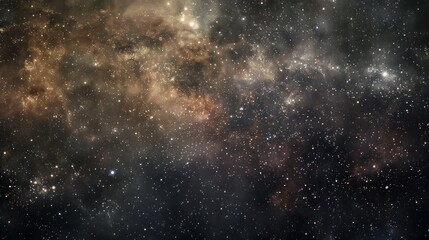 Close-up of Milky way galaxy with stars and space dust in the universe, with grain