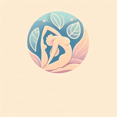 Obraz premium Girl doing yoga, generative ai 